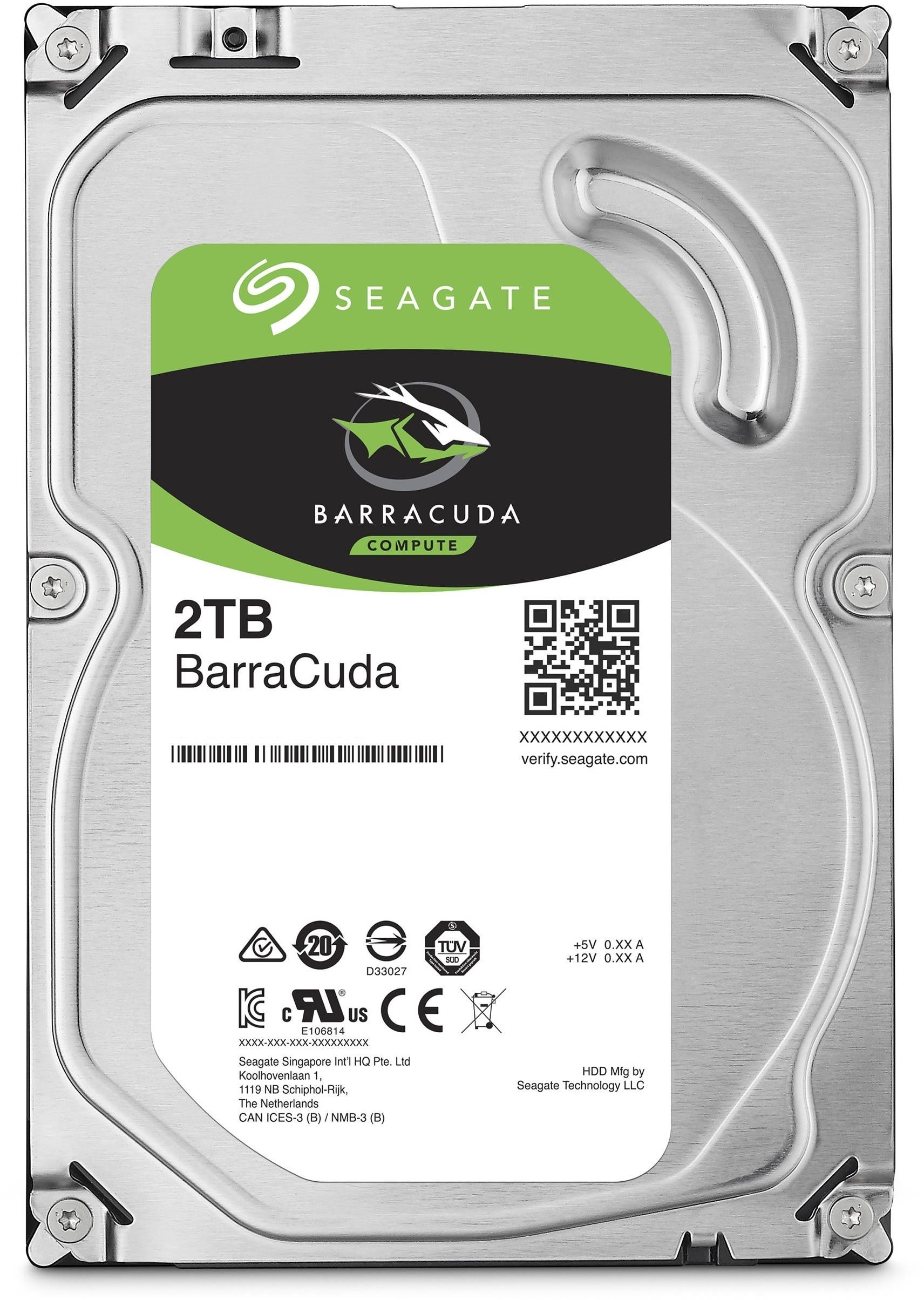 SEAGATE Desktop Barracuda 7200 2TB HDD 7200rpm SATA serial ATA 6Gb/s NCQ 256MB cache 8,9cm 3,5inch BLK